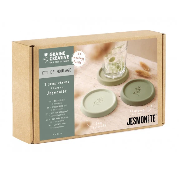 Kit 3 Sous-Verres Jesmonite – Graine Créative