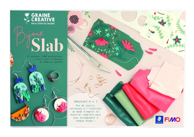 Coffret FIMO Bijoux Slab – Graine Créative