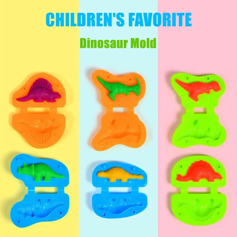 Set Pâte à Modeler Dinosaures et Animaux – Activité Créative pour Enfants