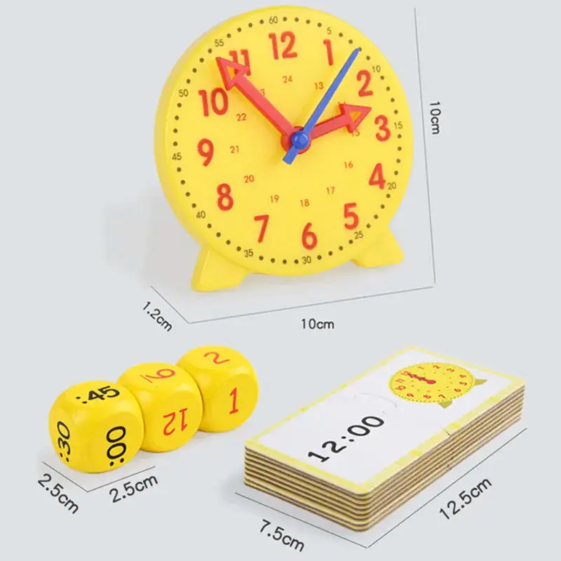 Horloge Éducative Montessori – Apprentissage du Temps pour Enfants | Jouet Pédagogique Ludique