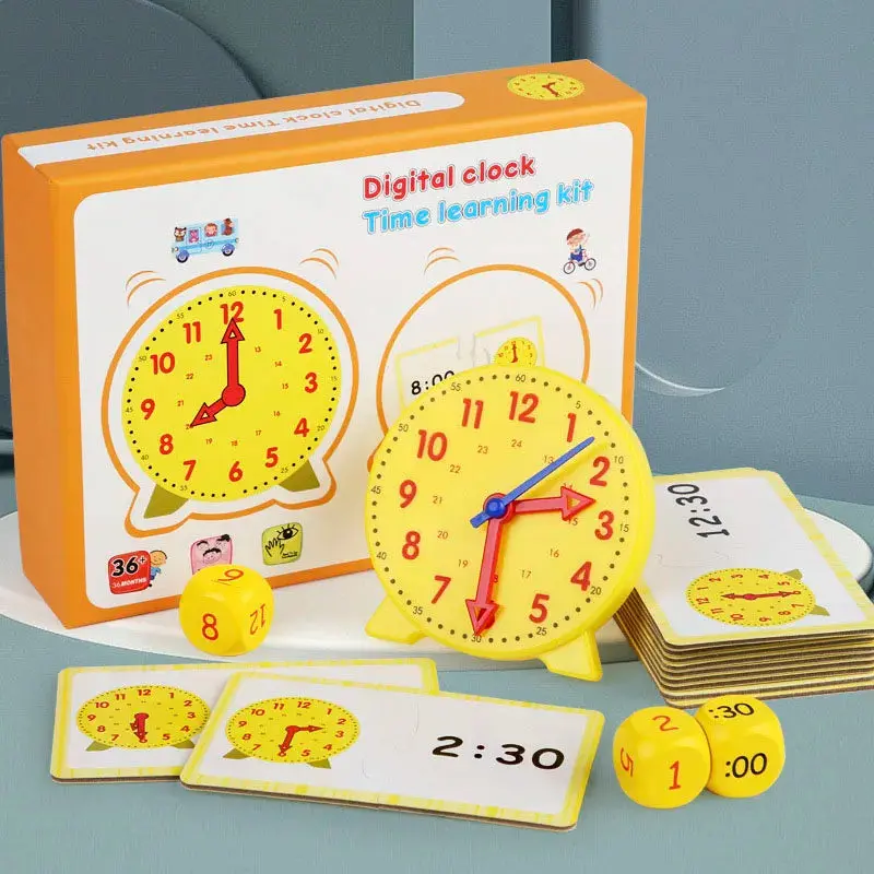 Horloge Éducative Montessori – Apprentissage du Temps pour Enfants | Jouet Pédagogique Ludique