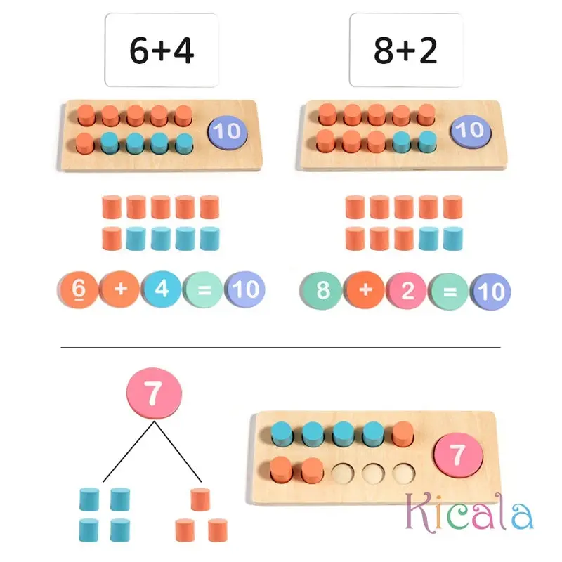 Kit d'Arithmétique et Apprentissage des Mathématiques en Bois