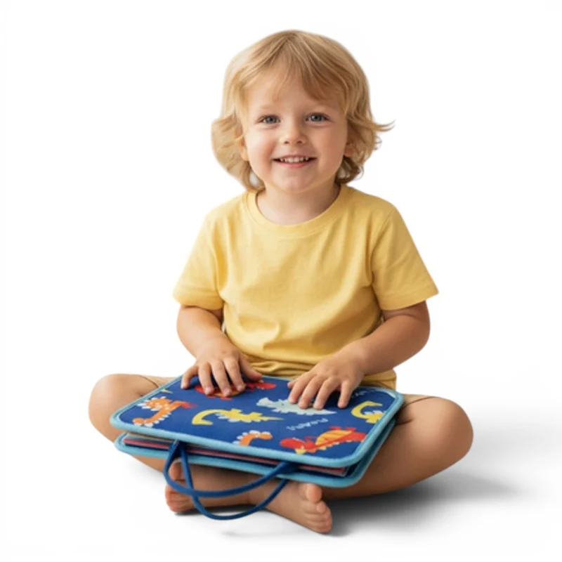 Kit Sensoriel Montessori 7 en 1 - Tableau d'Apprentissage pour Tout-Petits