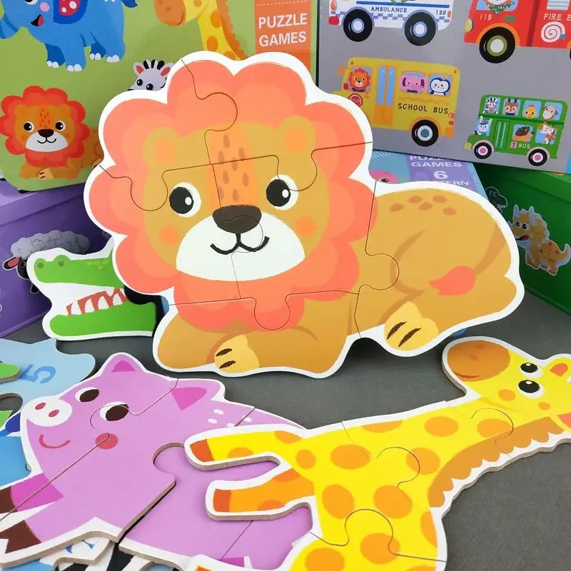 Puzzle Formes avec Boîte Métallique - Jeu Éducatif pour Enfants