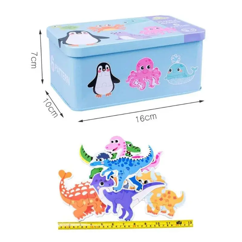 Puzzle Formes avec Boîte Métallique - Jeu Éducatif pour Enfants