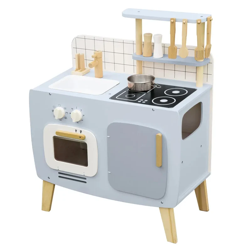 Cuisine en Bois pour Enfants - Jouet Montessori pour Petits Chefs