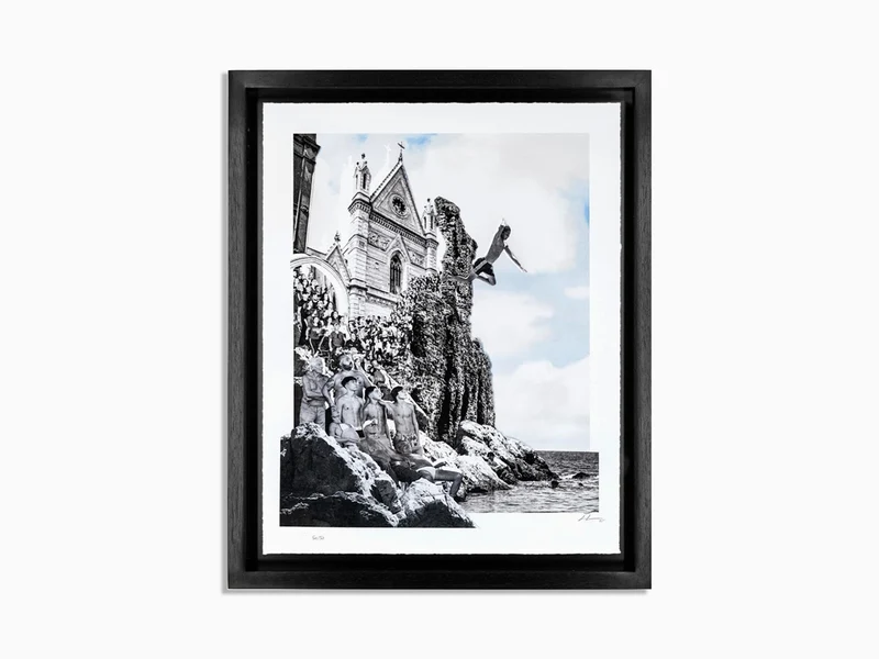 JR - Le Chronache di Napoli, Il Tuffo, Collage, 2025