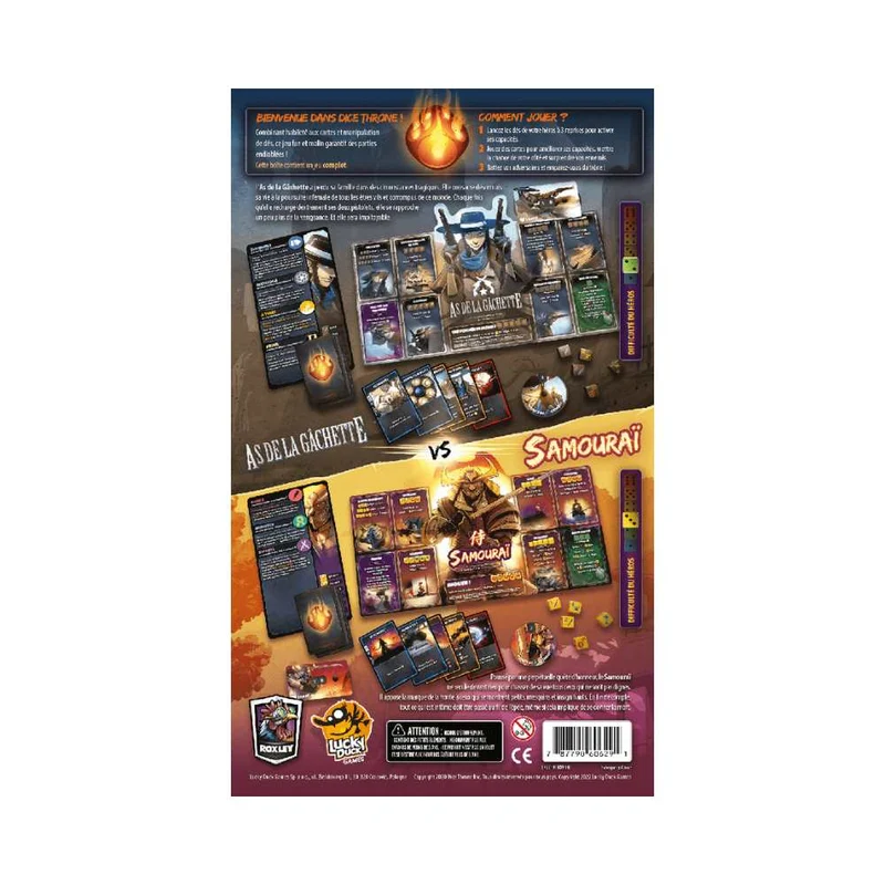 Dice Throne Saison 2 - As de la Gâchette vs. Samouraï (FR)