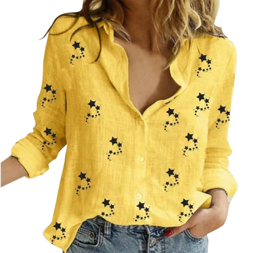 Chemise en lin à motif Femme - Collection 2023