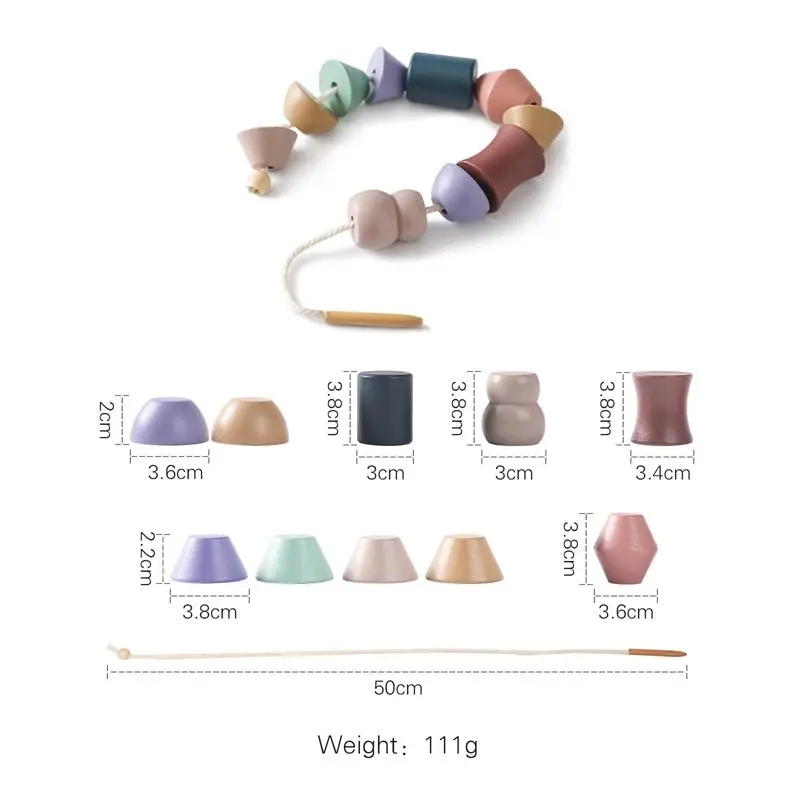Jeu d'équilibre Montessori en bois avec blocs animaux pour enfants