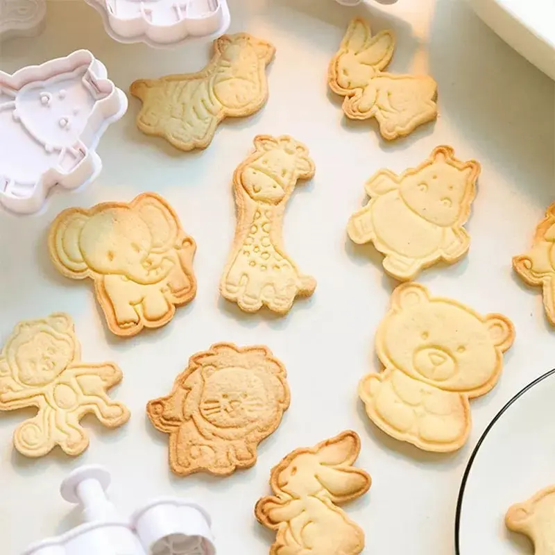 Ensemble de 4 emporte-pièces pour biscuits animaux
