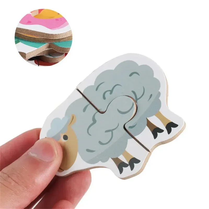 Matching puzzle éducatif pour l'apprentissage des animaux, des fruits et de la circulation
