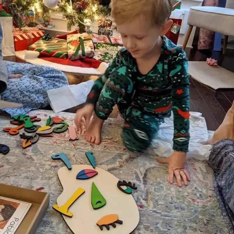 Puzzle visage artistique pour enfants