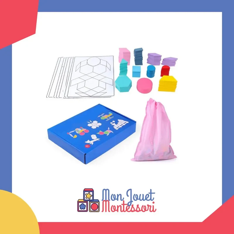 Set Puzzle Tangram 180 Pièces