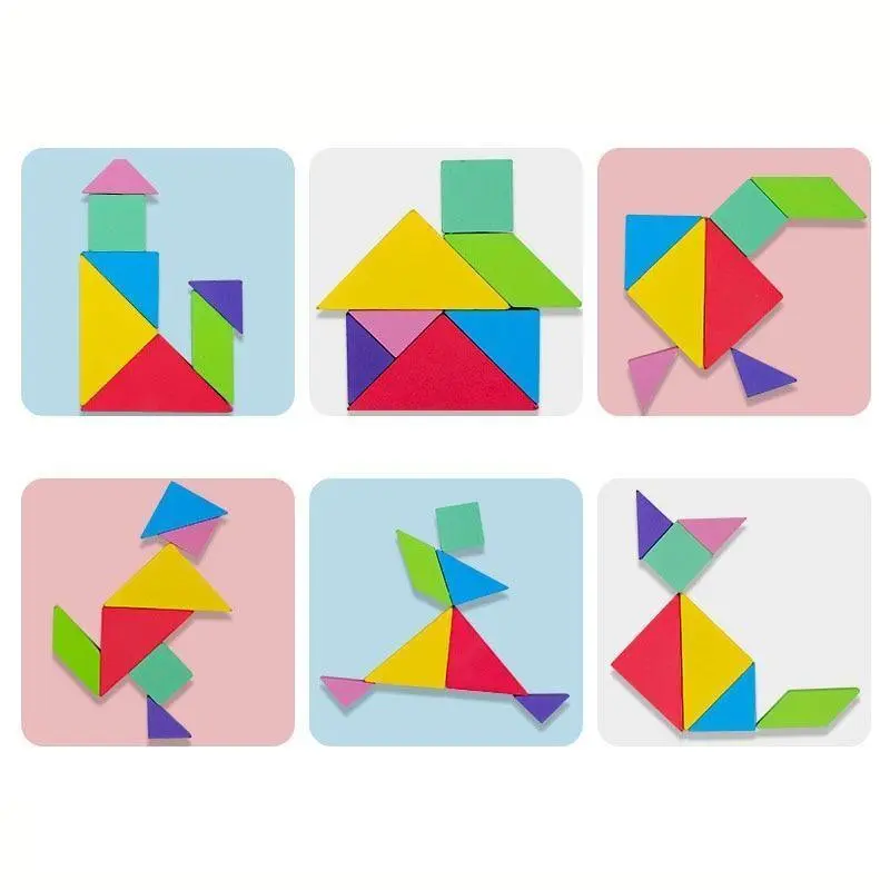 Puzzle Tangram Magnétique