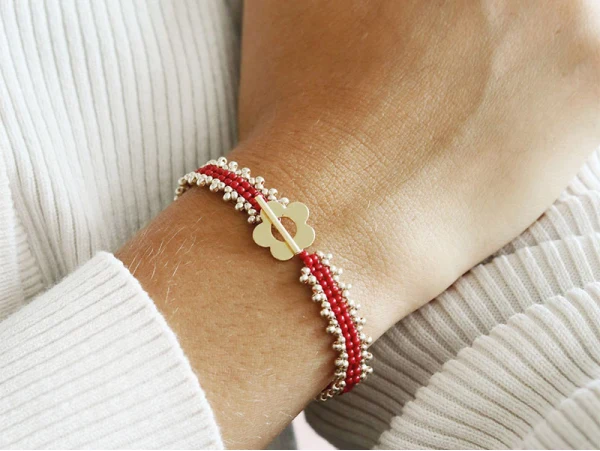 Kit DIY Bijouterie – Mes Bijoux en Perles de Rocailles Rouges Collier, Bracelet & Boucles d’Oreilles
