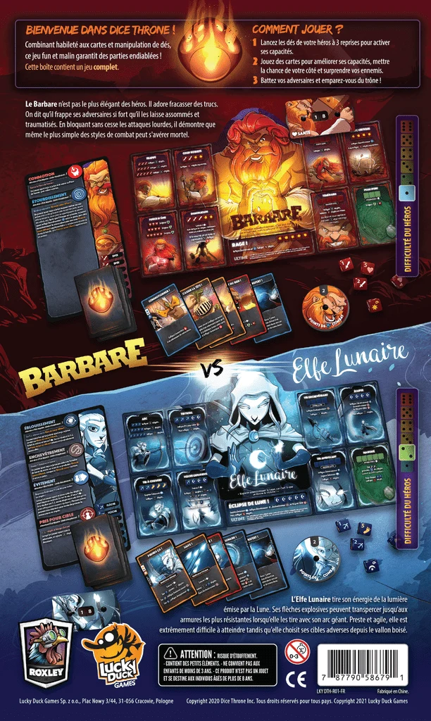 Dice Throne Sais. 1 - Barbare contre Elfe Lunaire (FR)