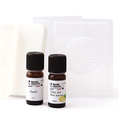 Kit de Création Savon au Charbon DIY – Graine Créative