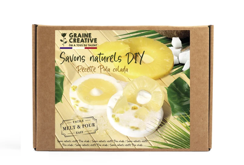 Kit Fabrication Savon Naturel Pina Colada – Graine Créative