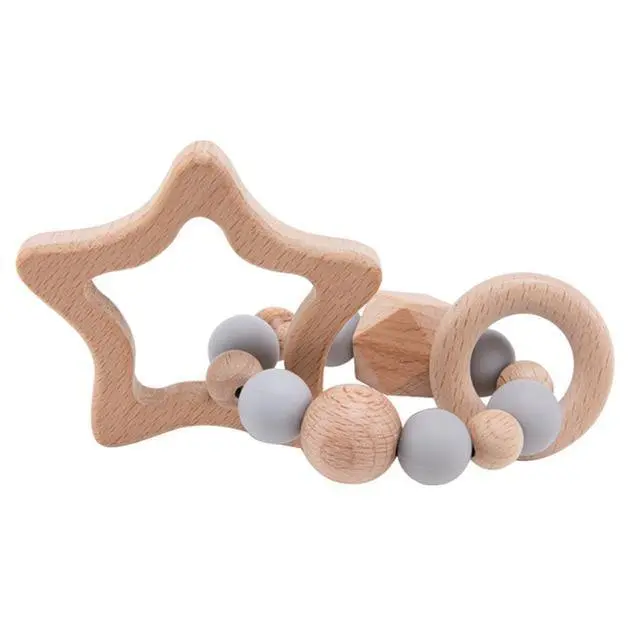 Hochet en Bois Étoile