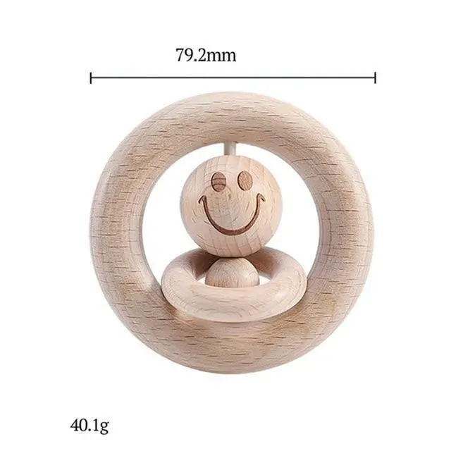 Hochet en Bois Emoji
