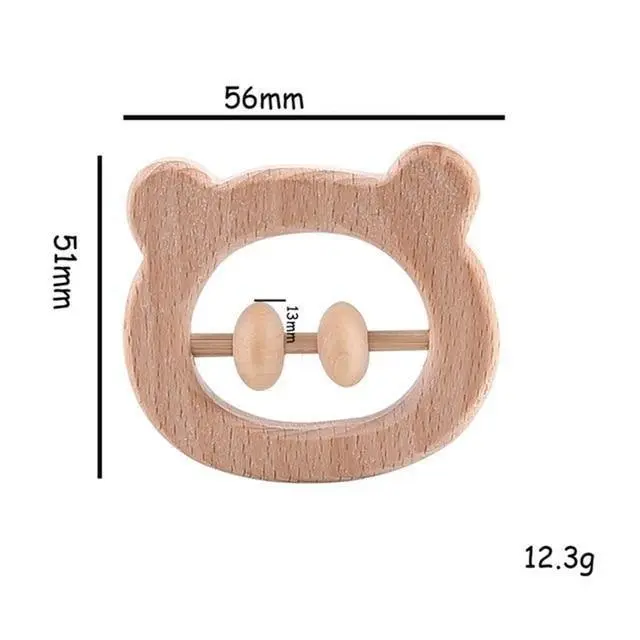 Hochet en Bois Ours