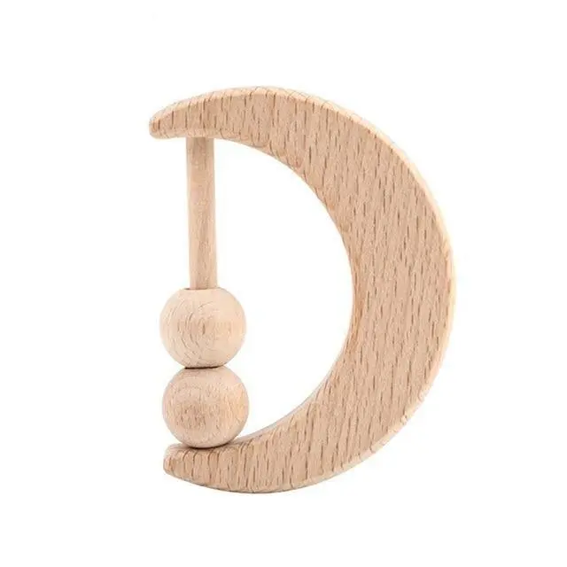 Hochet en Bois Lune