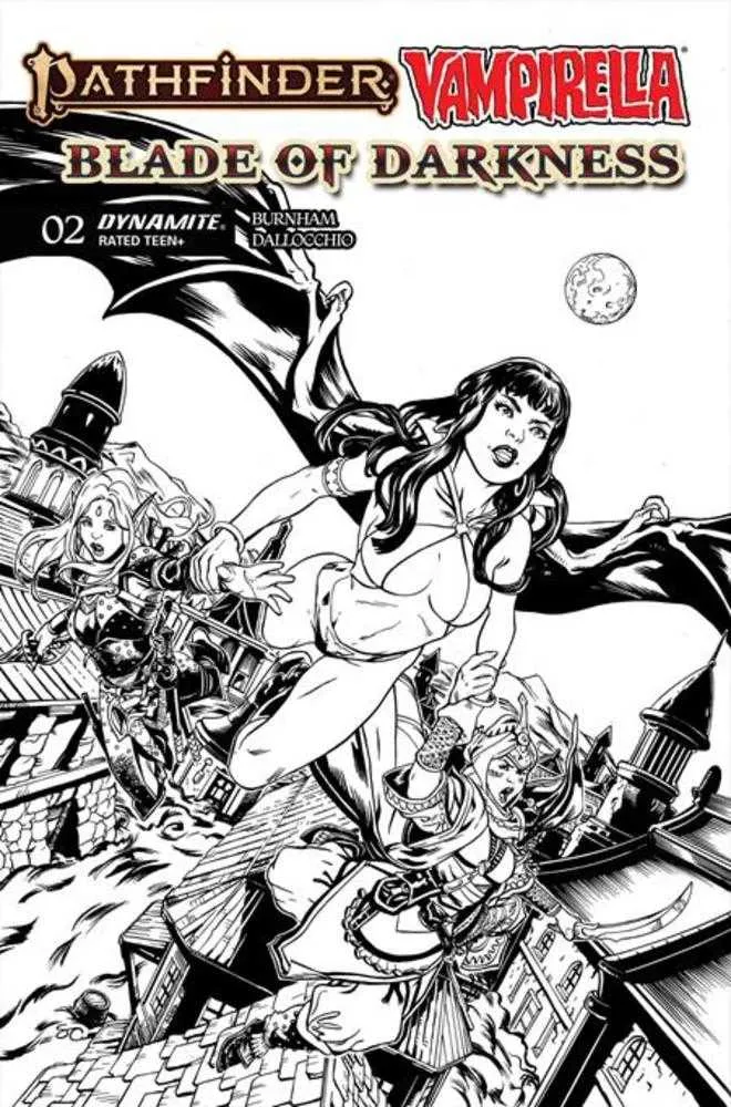 Pathfinder Vampirella Lame des Ténèbres #2 DYNAMITE F 1:10 Dessin au trait de Cummings 25/11/2026