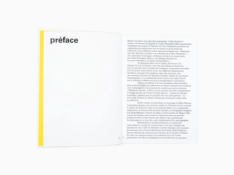 Maurizio Cattelan - Dimanche sans fin (catalogue Centre Pompidou Metz)
