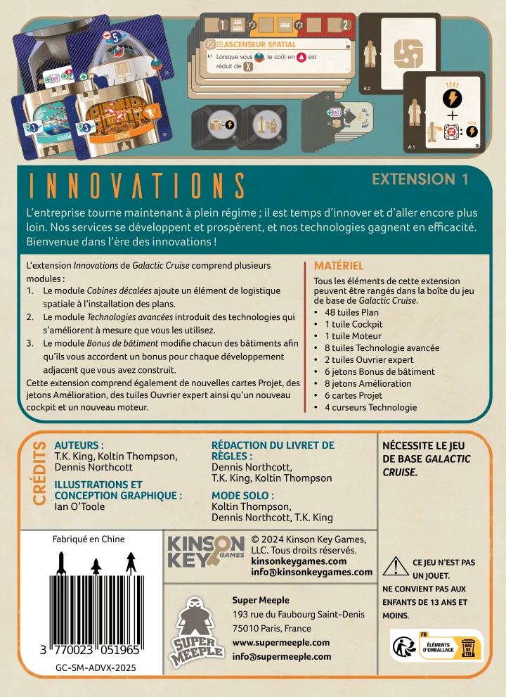 Galactic Cruise : Ext. Innovations (FR)
