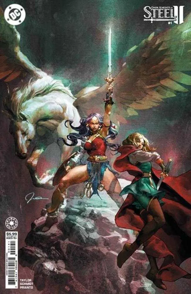Dark Knights Of Steel II #1 (sur 12) Couverture D, variante sur papier cartonné de Gerald Parel