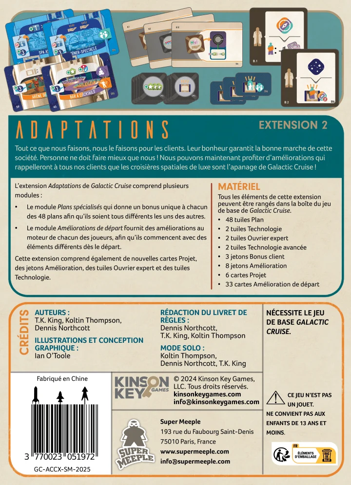 Galactic Cruise : Ext. Adaptations (FR)