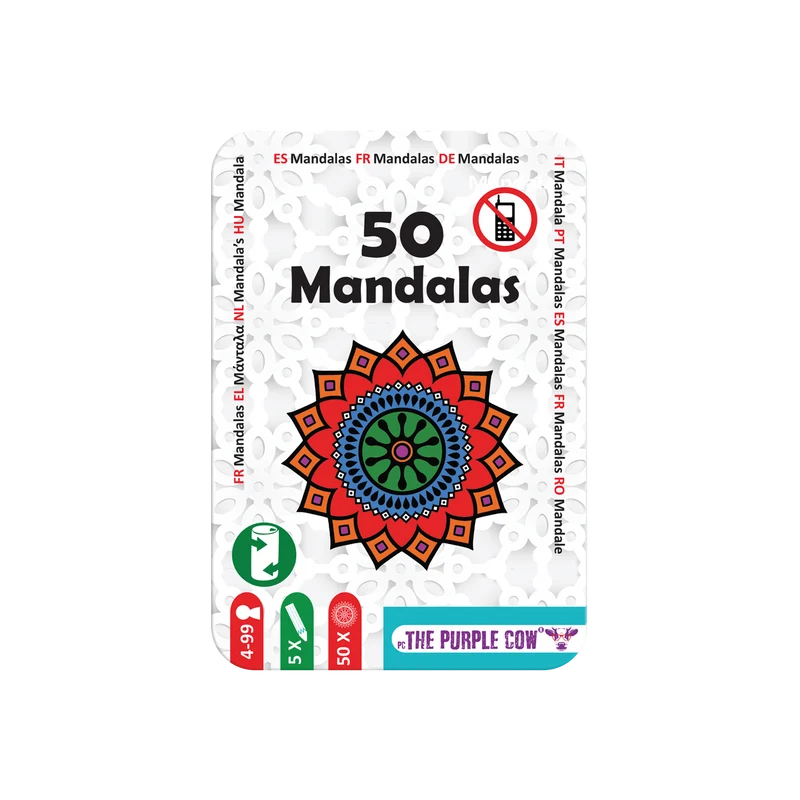 50 Mandalas - Boîte métal - Format voyage