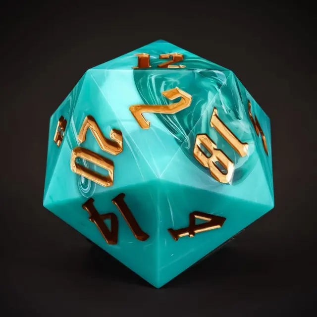 Dé 55mm D20: Fancy Schmancy