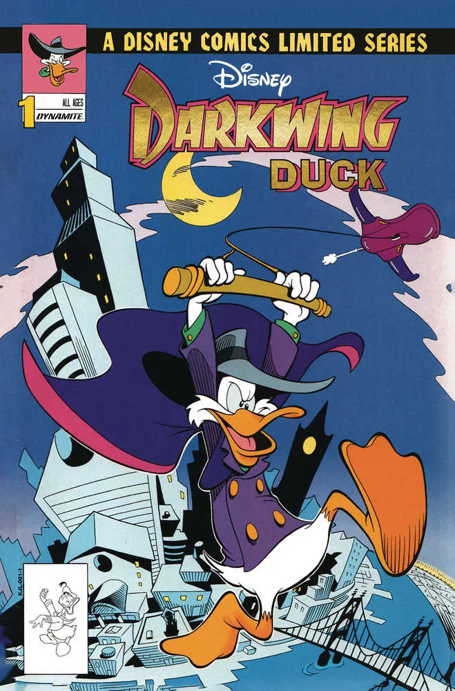Darkwing Duck #1 Couverture D Fac-similé Logo à la feuille d'or 03/08/2023