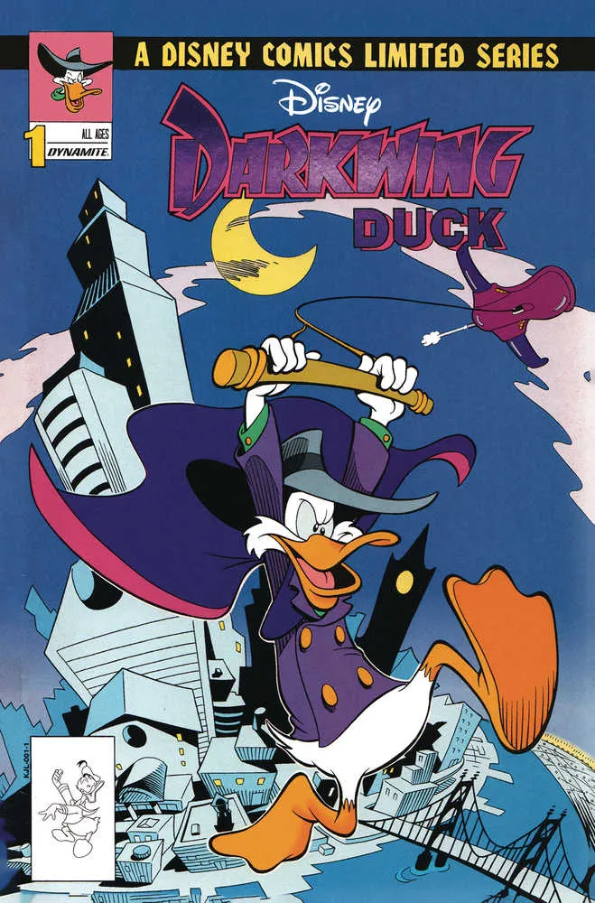 Darkwing Duck #1 Couverture E Fac-similé Logo en feuille violette 03/08/2023