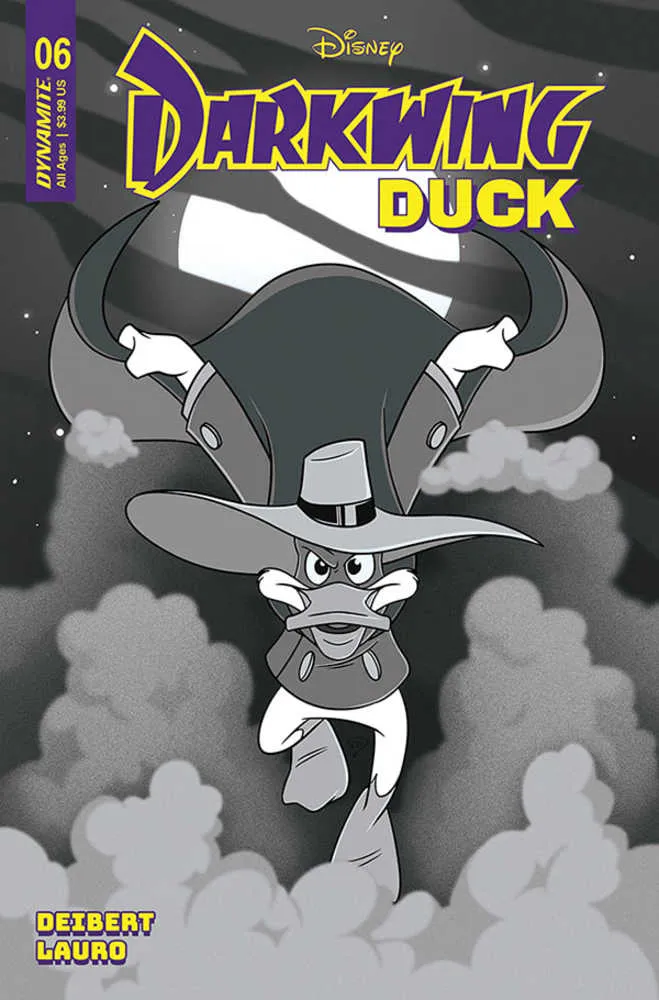 Darkwing Duck #6 Couverture V 10 Exemplaire Édition Variante Forstner Noir et Blanc