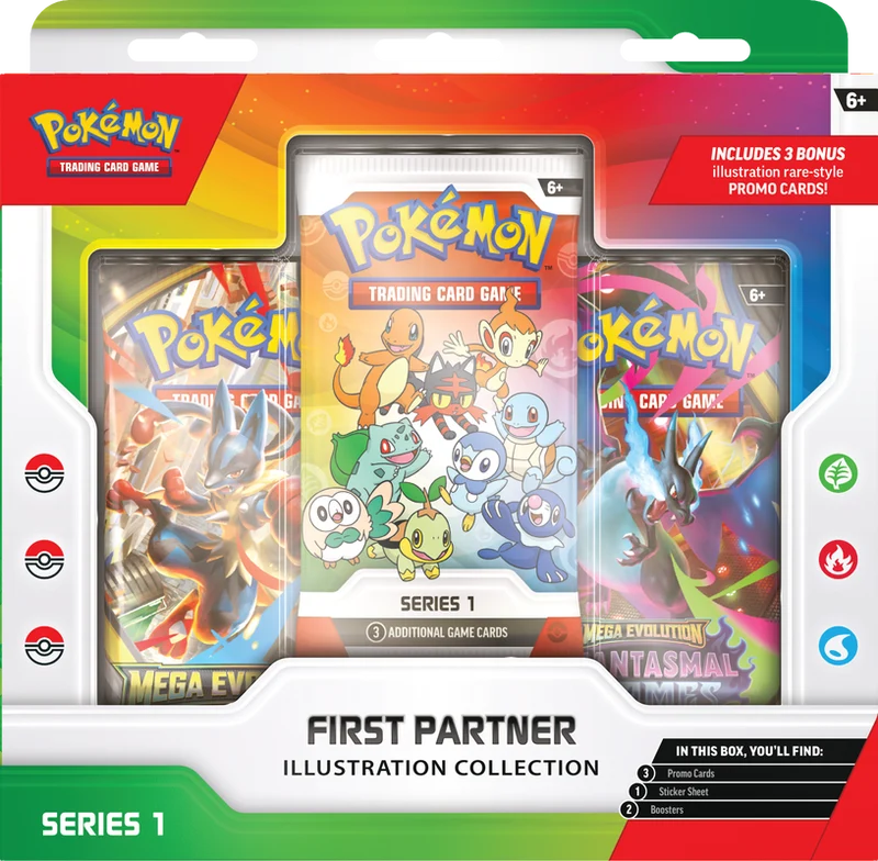 JCC POKÉMON : COLLECTION D'ILLUSTRATIONS PREMIER PARTENAIRE SÉRIE 1