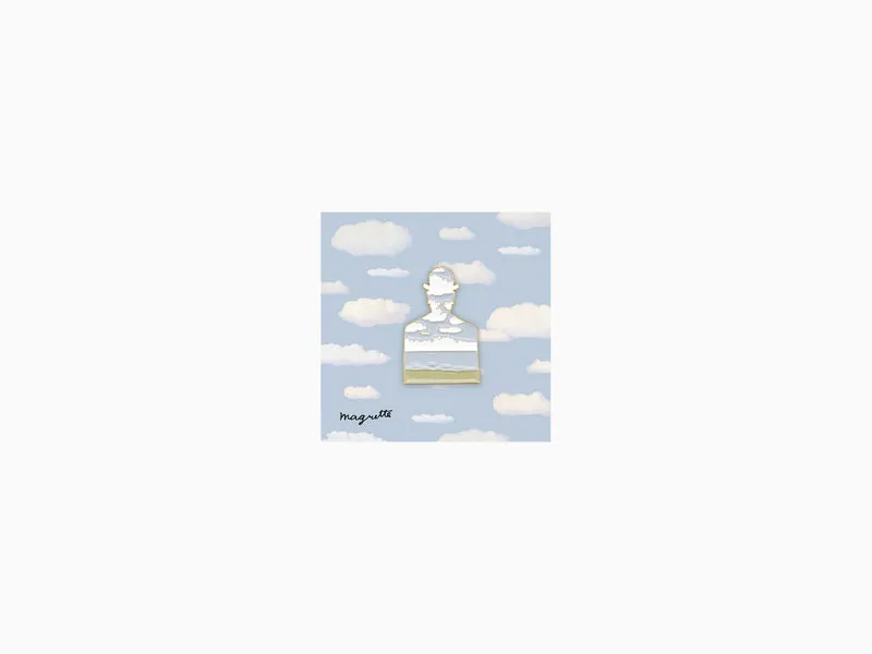 Pin's René Magritte - Silhouette "Décalcomanie"