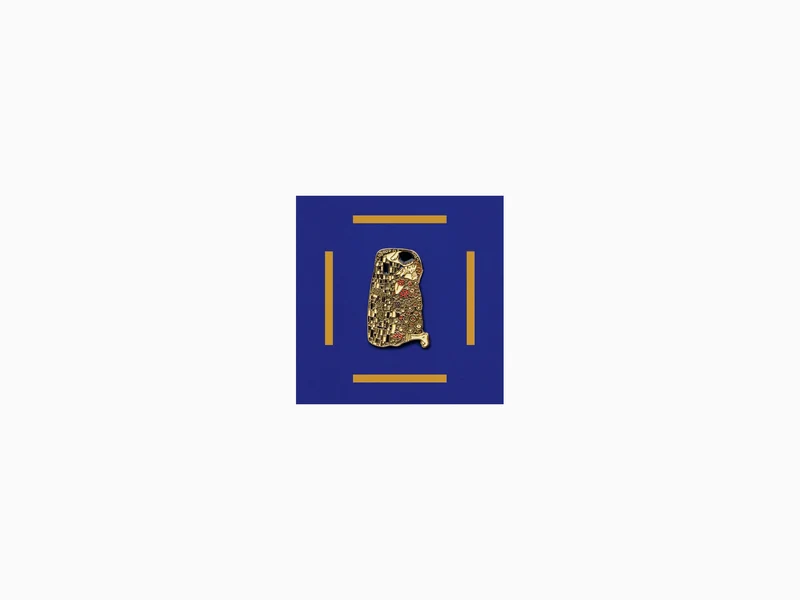 Broche « Le Baiser » de Klimt