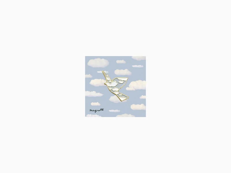 Pin's René Magritte - Bird "l'oiseau de ciel"