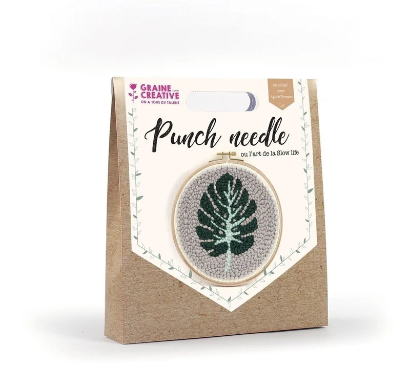 Kit Punch Needle Feuille Monstera – Graine Créative
