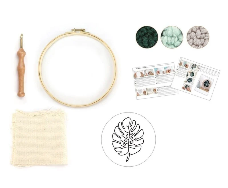 Kit Punch Needle Feuille Monstera – Graine Créative