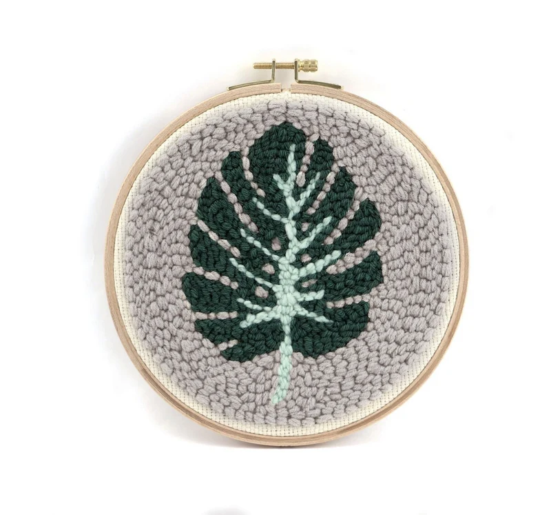 Kit Punch Needle Feuille Monstera – Graine Créative