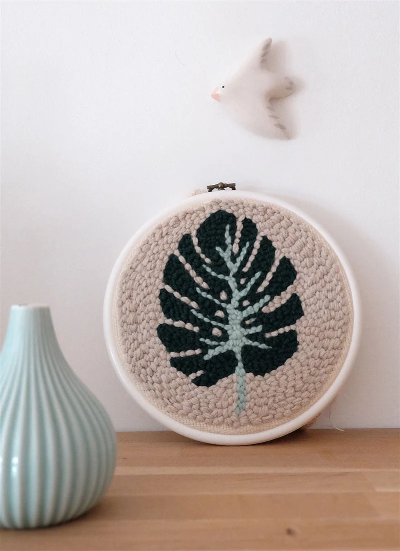 Kit Punch Needle Feuille Monstera – Graine Créative