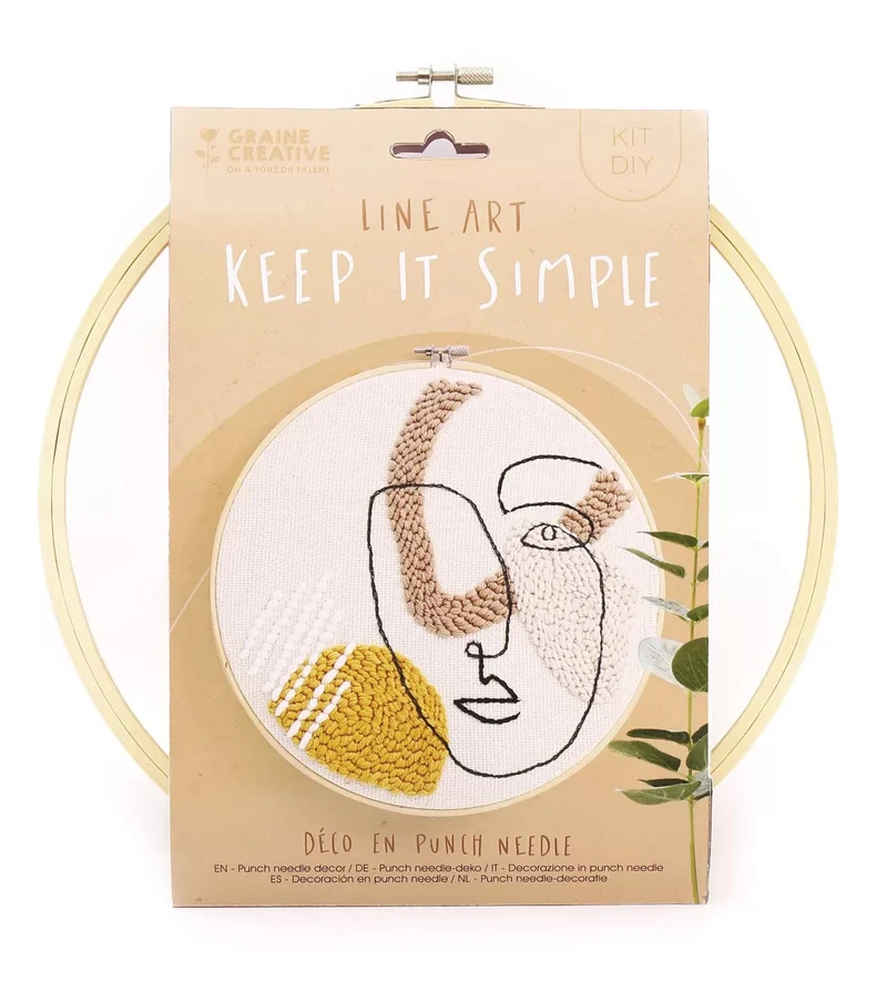 Kit Punch Needle Line Art – Graine Créative