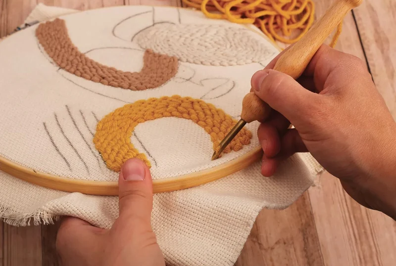 Kit Punch Needle Line Art – Graine Créative