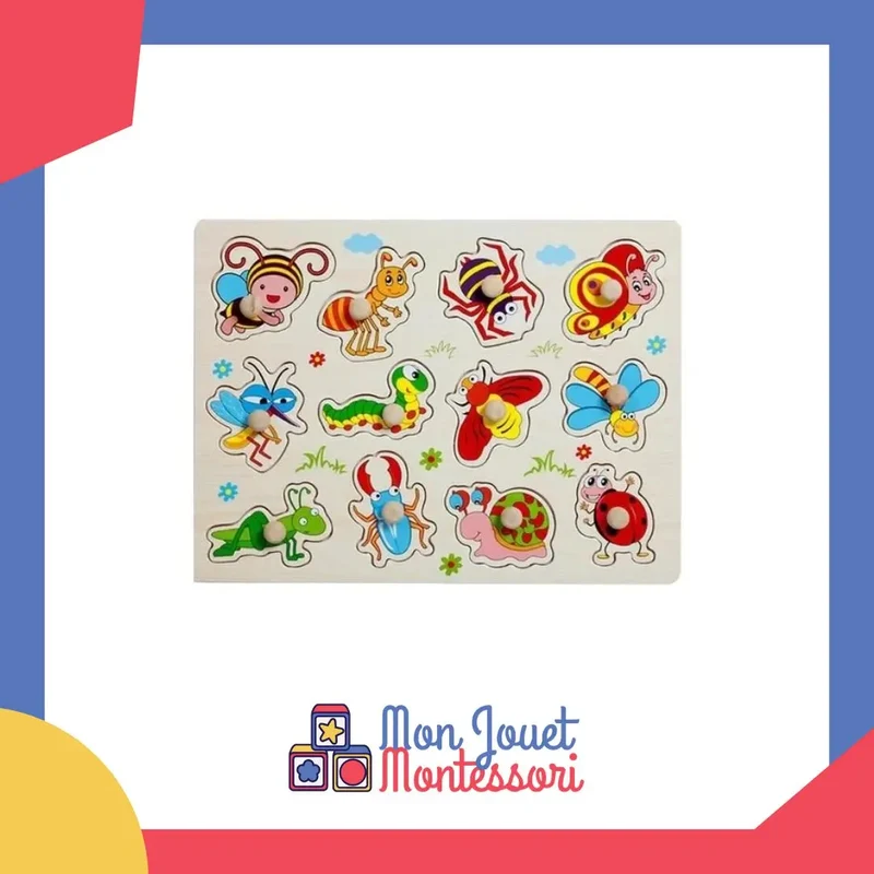 Plateau Montessori Insectes