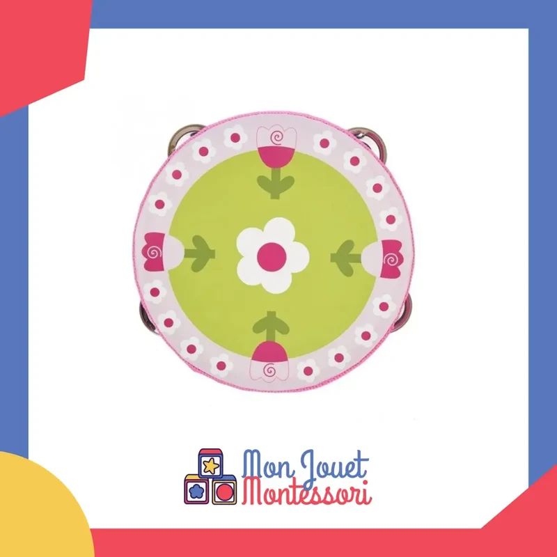 Tambourin Fleur pour Bébé