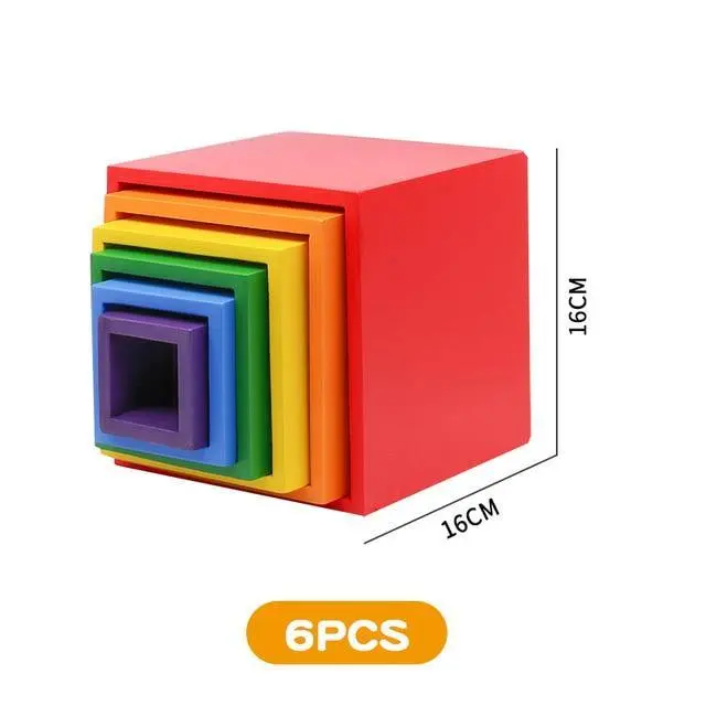 Cube à Empiler en Bois